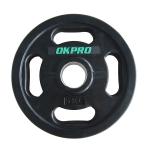Диск обрезиненный с хватами 5 кг OKPRO OK2009E