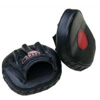 Лапы боксерские гнутые блинчик кожаные