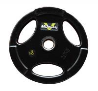 Диск обрезиненный тренировочный с тройным хватом MD Buddy MD1018 20кг