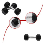 Гантельный ряд от 1 до 10 кг (10 пар) шаг 1 кг Gymmaster ANA-101