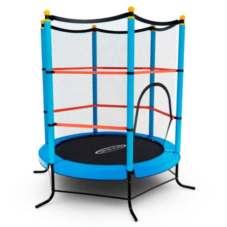 батут детский dfc smrkids 55" с сеткой, blue Батут детский DFC SMRKIDS 55" с сеткой, BLUE