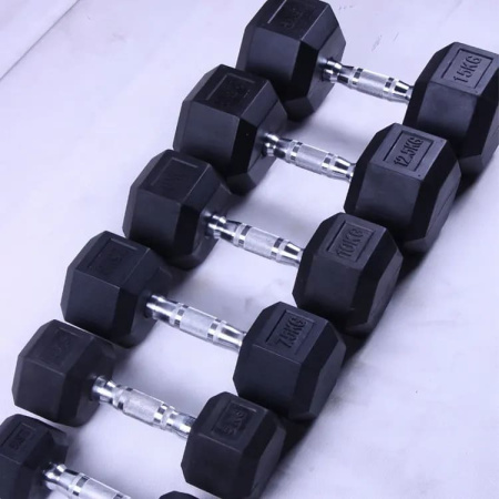 гантель гексагональная (1-10 кг; 2,5-60 кг) gymmaster ana-101 Гантель гексагональная (1-10 кг; 2,5-60 кг) Gymmaster ANA-101