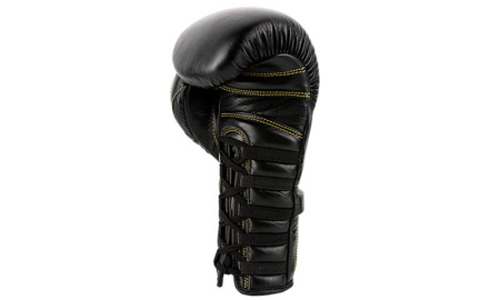 UFC Премиальные тренировочные перчатки на шнуровке черные - 14 Oz