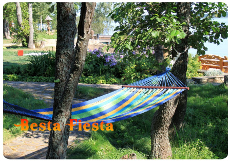 Гамак одноместный плетеный MEXICO цвет синий mixed