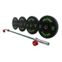 Диск бамперный резиновый Green Logo OKPRO OK2006-1 20 кг