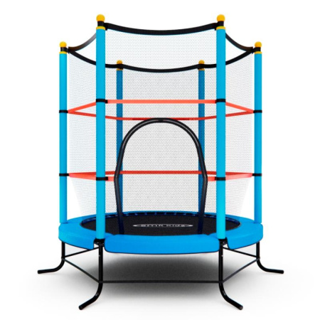 батут детский dfc smrkids 55" с сеткой, blue Батут детский DFC SMRKIDS 55" с сеткой, BLUE