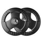 Диск обрезиненный тренировочный с тройным хватом OKPRO OK2005 10 кг