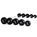 Штанга неразборная обрезиненная Gymmaster ANA-016 10 кг