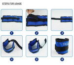 Утяжелители для ног OKPRO OK1718 1 кг