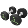гантель полиуретановая (2-50 кг) green logo okpro ok1036 Гантель полиуретановая (2-50 кг) Green Logo OKPRO OK1036