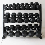 Гантельный ряд от 1 до 10 кг (10 пар) шаг 1 кг Gymmaster ANA-101