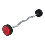 Штанга неразборная полиуретановая 5-50 кг (шаг 5 кг) MD Buddy MD3015