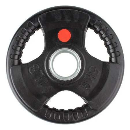 Диск обрезиненный с тройным хватом Gymmaster ANA-008 5кг