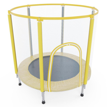 Батут детский DFC FOLDING 40" желтый с сеткой