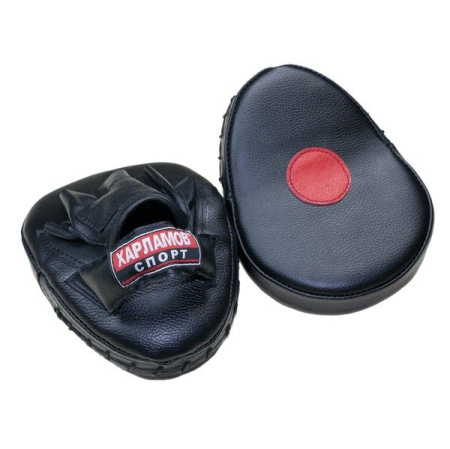 Лапы боксерские гнутые кожаные