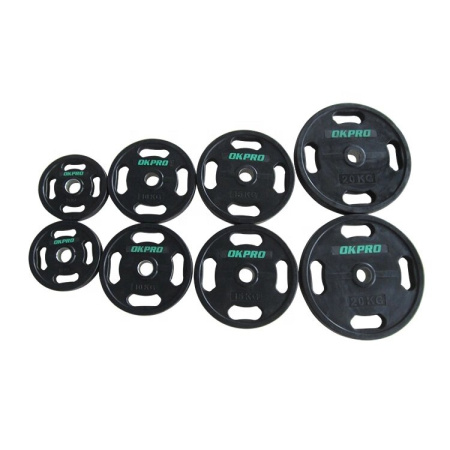 Диск обрезиненный с хватами 1,25 кг OKPRO OK2009E
