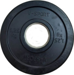 Диск "Олимпийский" 1,25 кг обрезин. чёрный LB-1.25