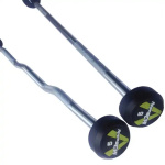 Штанга неразборная обрезиненная MD Buddy MD3009 5-55 кг (шаг 5 кг)